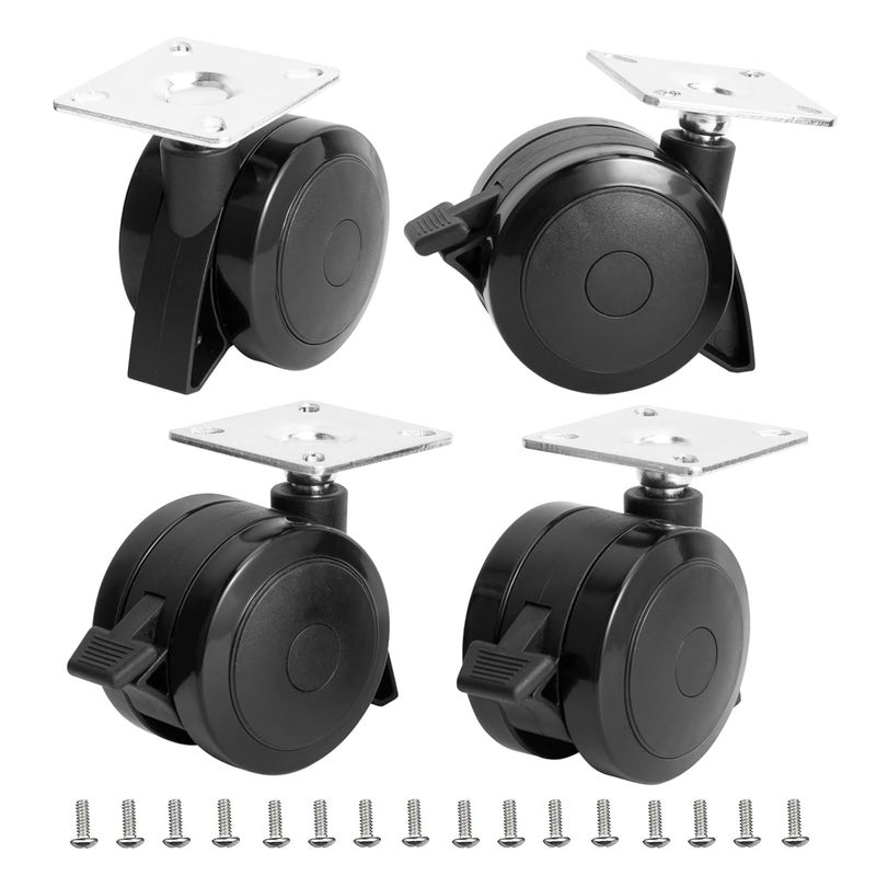 BQMAX 69828 Grill Wheels for Weber Spirit 200/300 Series Grills (2013 and Newer), 69828 Locking Caster with Up Front Controls for Weber Spirit Grill Parts E-310 E-210 for Weber Grill Wheels Replacement - Image 1